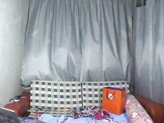 Asian teen stripping on webcam