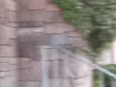 Maura rides a dildo outdoor