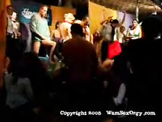 Sex orgy on stage