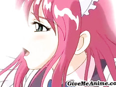 Captured maid gets both holes checked