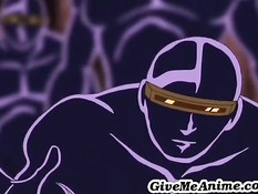 Captured maid gets both holes checked