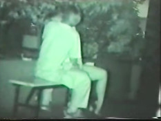 Asian couple at dark in the park