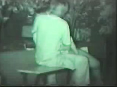 Asian couple at dark in the park