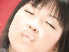 Asian kissing and licking