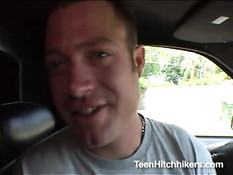 Hitchiking teen going nasty