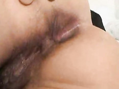 Lady gets finger in her ass while sucking