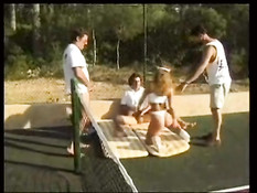 Lydia Pirelli on the tennis court