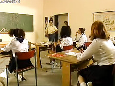 German schoolgirls having fun