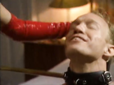 Hot mistress abuses her slaves