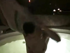 Having a good time in her whirlpool 2