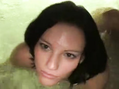 Having a good time in her whirlpool 2