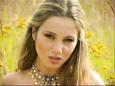 Pretty blonde in the green 1