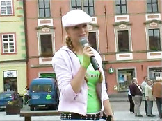 Blonde stalking girls for flashing 1