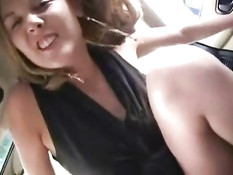 Girl fucks a stickshift