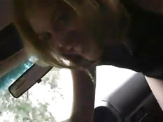 Girl fucks a stickshift