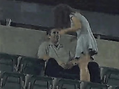 Amateurs having sex in stadium