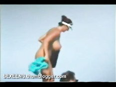 Giant tits on the beach