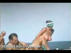 Giant tits on the beach