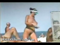 Giant tits on the beach