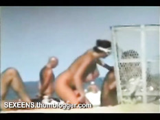 Giant tits on the beach