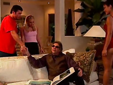 Two sexy whores open their vaginas