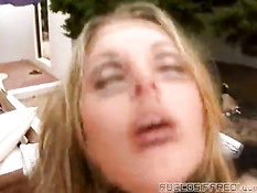 Liliane Tiger outdoor double penetration 