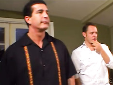 Having fun with daddy's friends