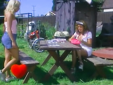 Two hotties and one happy dick