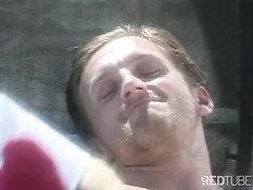 Two nurses saving a cock