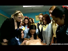 Blowjob during biology lesson