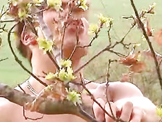 Young trained men in outdoor action