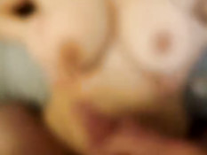 Splash! Over her tits