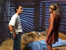 Hot farmergirl gets italian cock