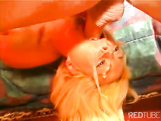 Sindy Lange blowing and gagging