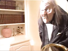 Noble big tited brunette and her lover