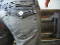 Young blonde presents herself