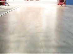 Rita Faltoyano taking a sperm shower