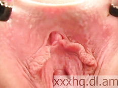 Girl shows her vagina