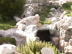 Behind the scenes with busty ladies