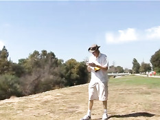 Redhaired bitch works with both holes