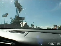 Enormous black tits and a slut at work