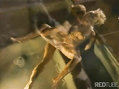 Hot blond babes enjoy life in the pool