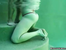 Underwater blowjob