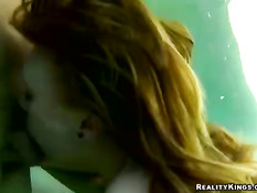 Underwater blowjob