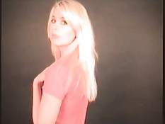 Busty blonde fondled