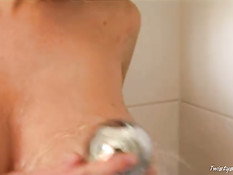 Caroline showering 2