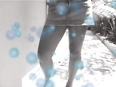 Sexy asian babe has fun with black guy