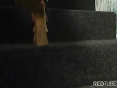 Horny chick gets her asshole creamed