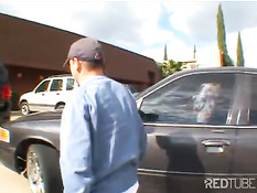 Sweet blonde gets some protein