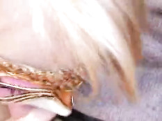 Chris and Lena having fun on a parking lot